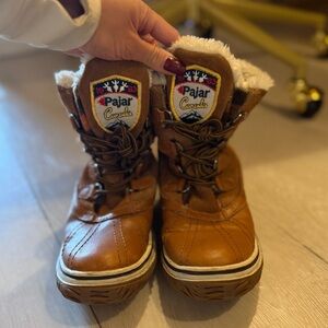 Pajar Women's Brown Winter Boots size 37 EUR/6-6.5 US